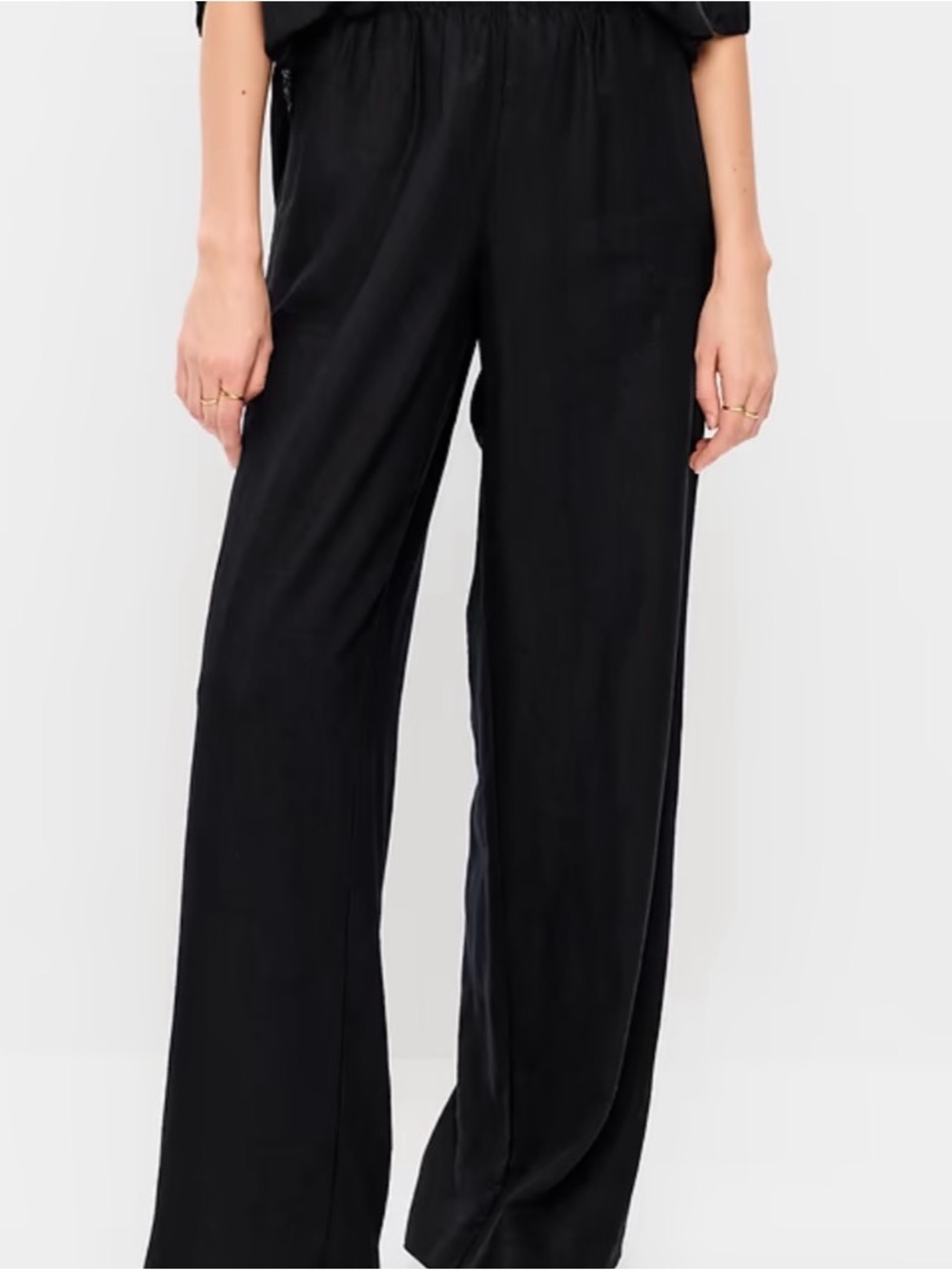 Old Navy Super Wide Leg High Rise Linen Pants